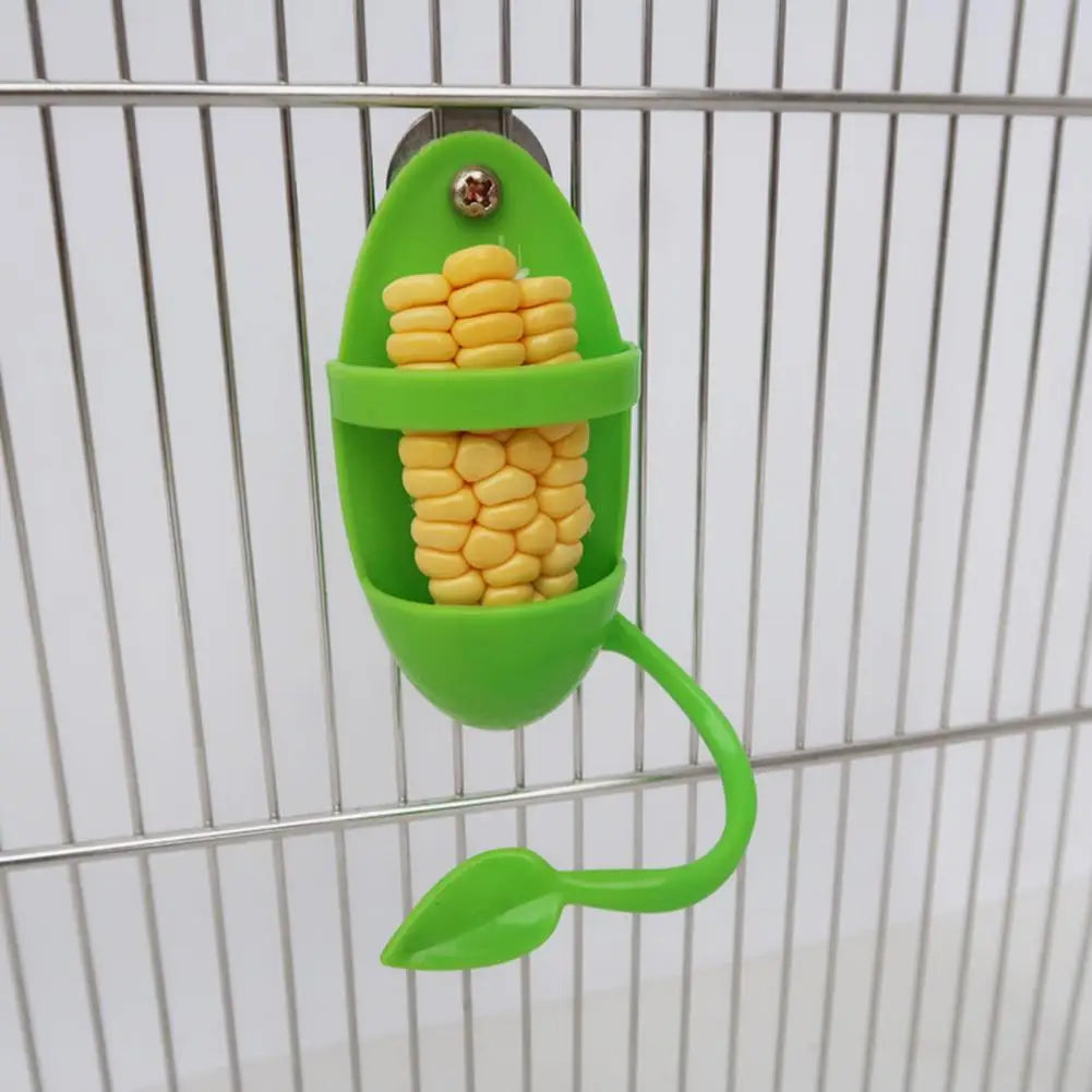 Parrot Fruit & Veggie Holder – Hanging Bird Feeder with Perch
