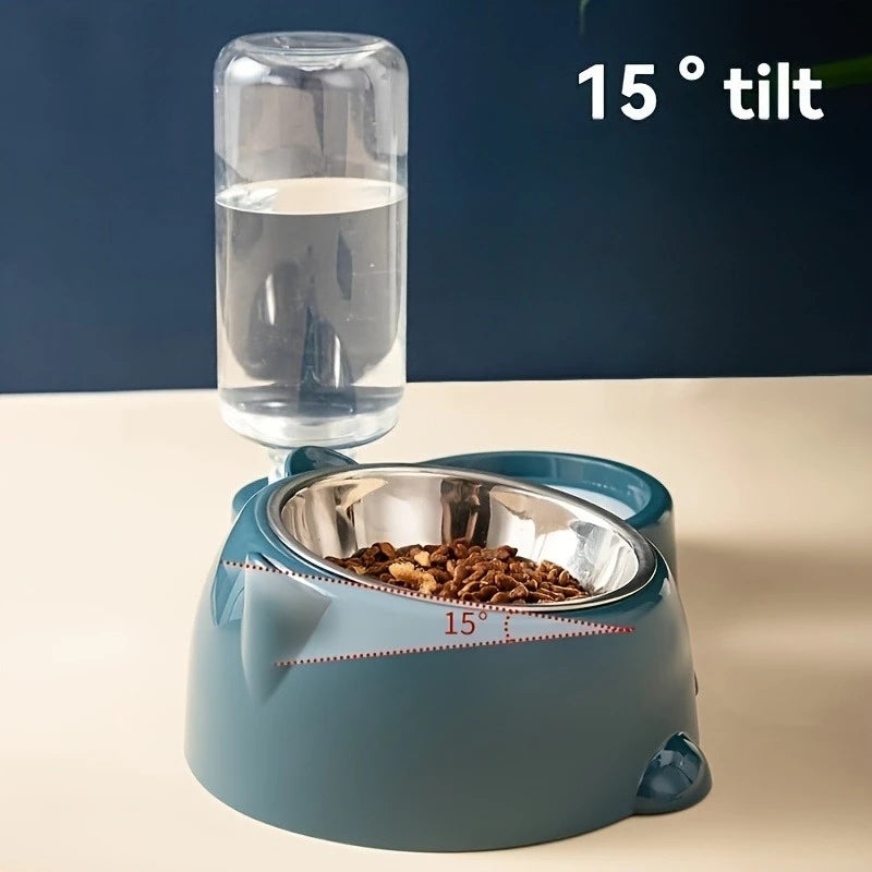 Orthopedic 2-in-1 Automatic Feeder & Waterer