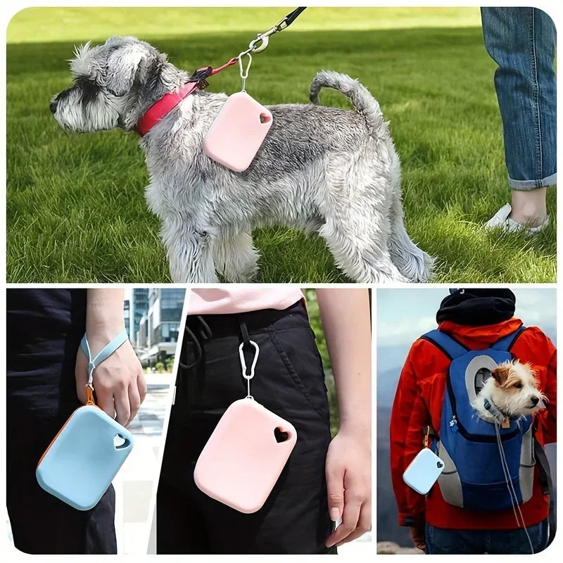 Portable Silicone Dog Treat Pouch – Waterproof Training Bag with Clip