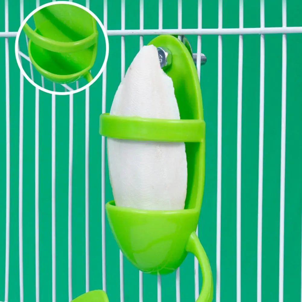 Parrot Fruit & Veggie Holder – Hanging Bird Feeder with Perch