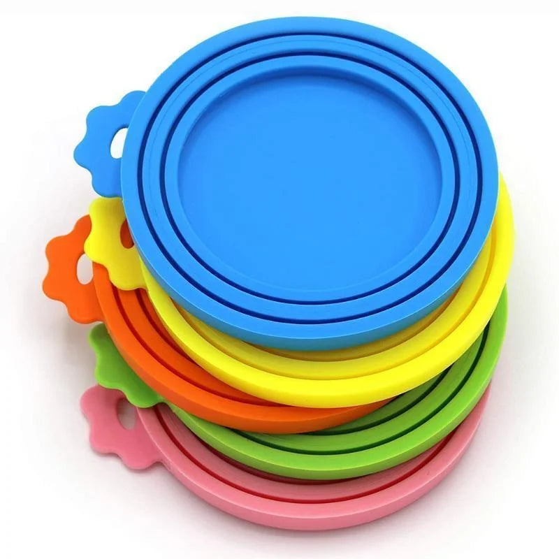 Universal 3-in-1 Silicone Pet Food Can Covers