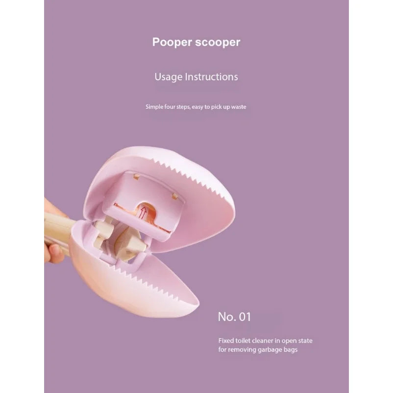 Portable 2-in-1 No-Touch Pooper Scooper
