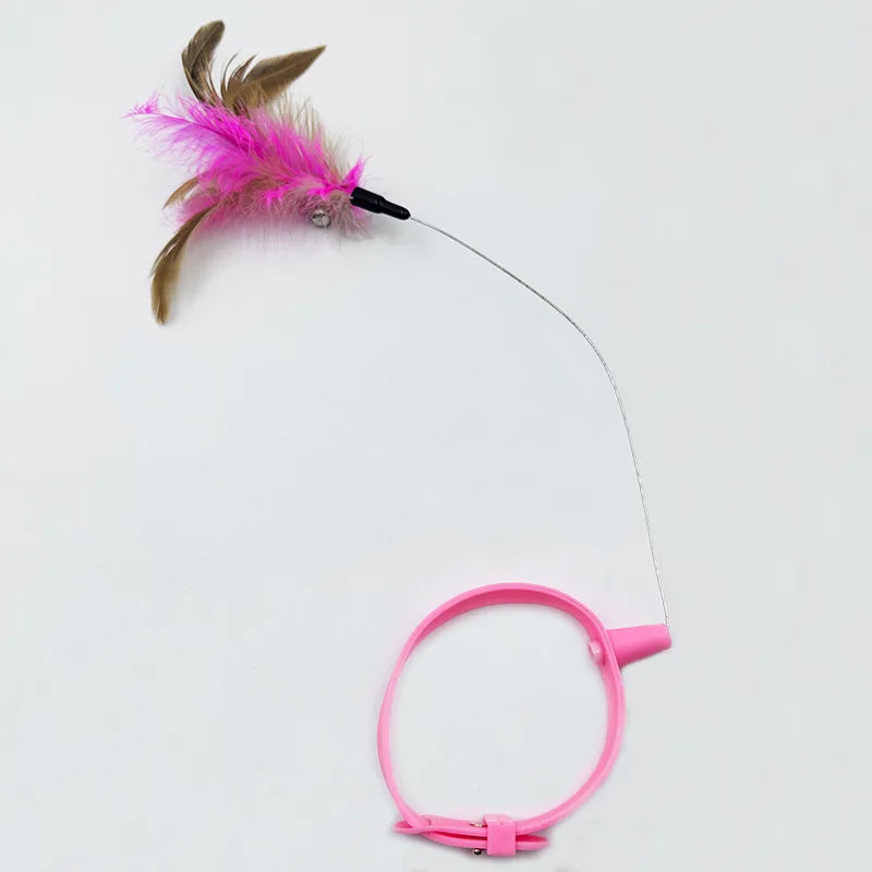 Interactive Tumbler Cat Feather Toy