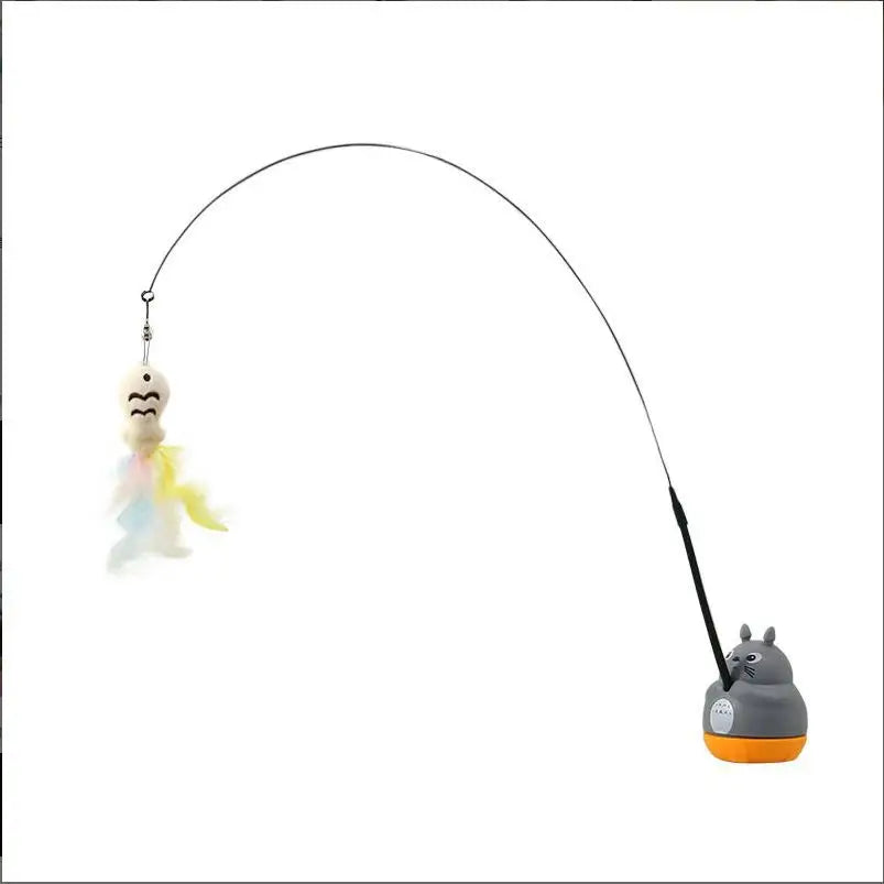 Interactive Tumbler Cat Feather Toy