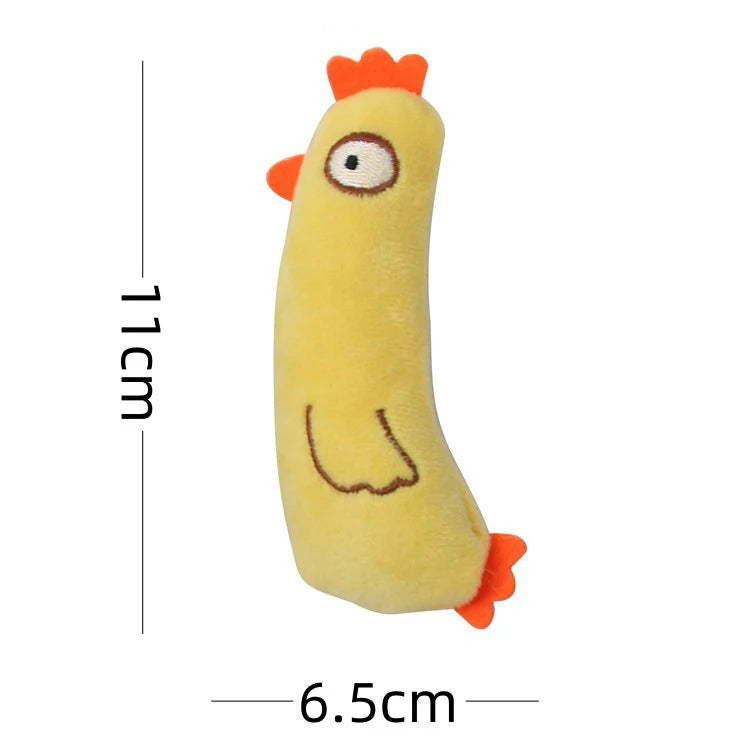 Catnip Plush Bite Toy – Fun Dental Care Pillow for Cats & Kittens