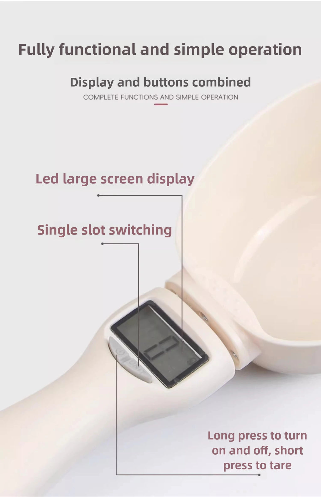 Digital Precision Pet Food Measuring Spoon