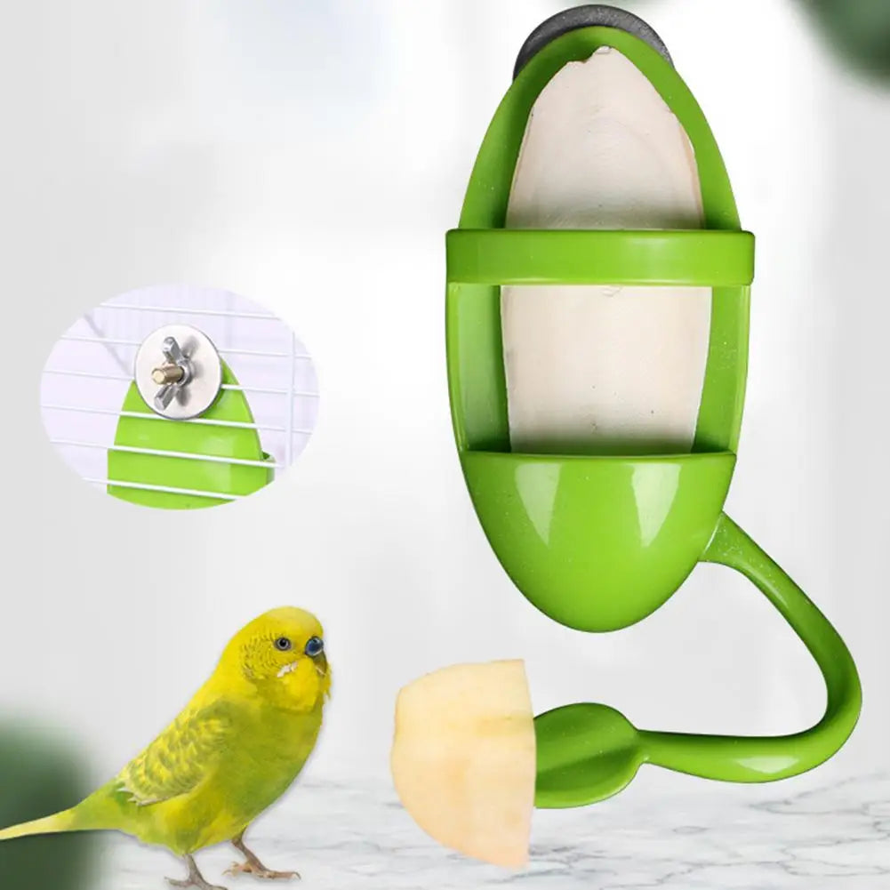 Parrot Fruit & Veggie Holder – Hanging Bird Feeder with Perch