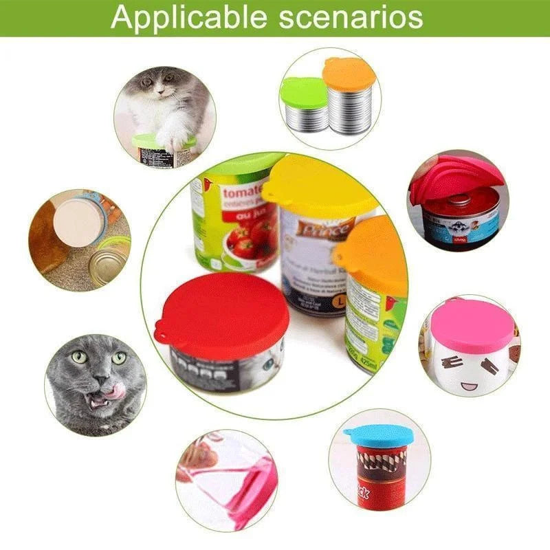 Universal 3-in-1 Silicone Pet Food Can Covers