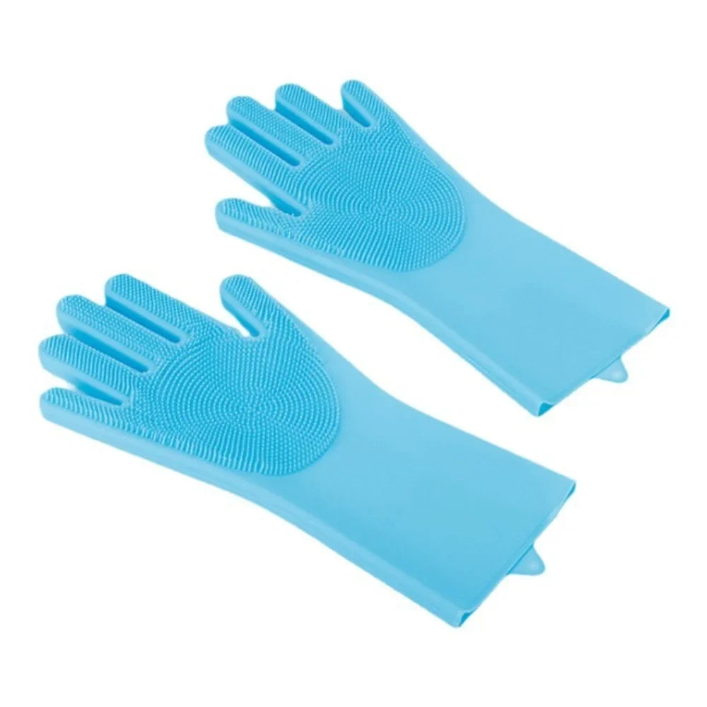 Magic Silicone Pet Grooming & Bathing Gloves