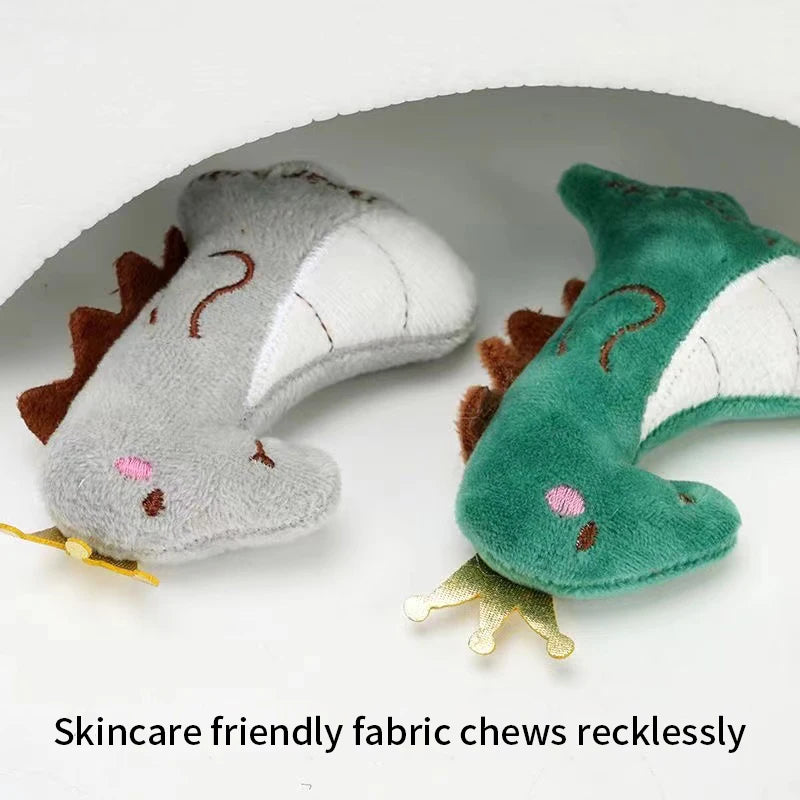 Catnip Plush Bite Toy – Fun Dental Care Pillow for Cats & Kittens