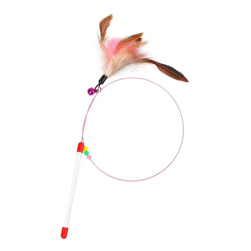 Interactive Tumbler Cat Feather Toy