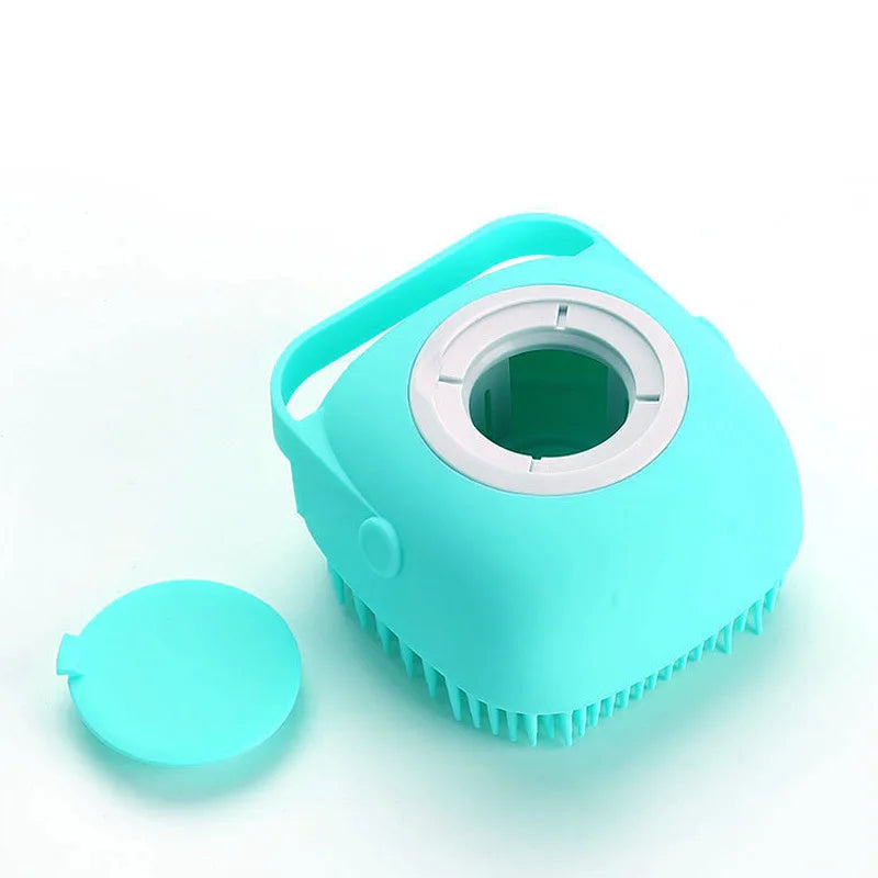 Silicone Pet Bath Brush 2-in-1