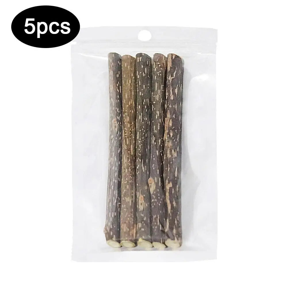 Natural Silvervine Cat Molar Sticks – 5Pcs Dental Care Chew Toys