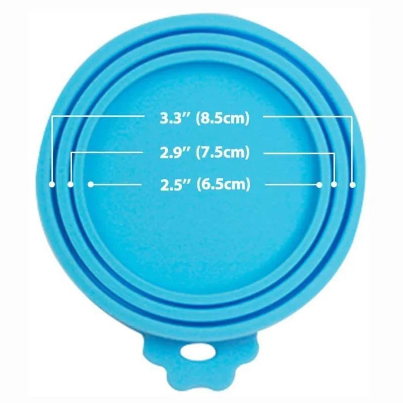 Universal 3-in-1 Silicone Pet Food Can Covers