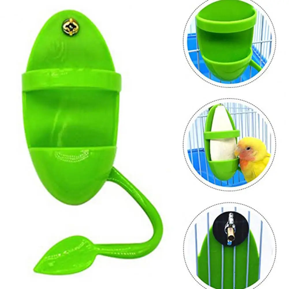 Parrot Fruit & Veggie Holder – Hanging Bird Feeder with Perch