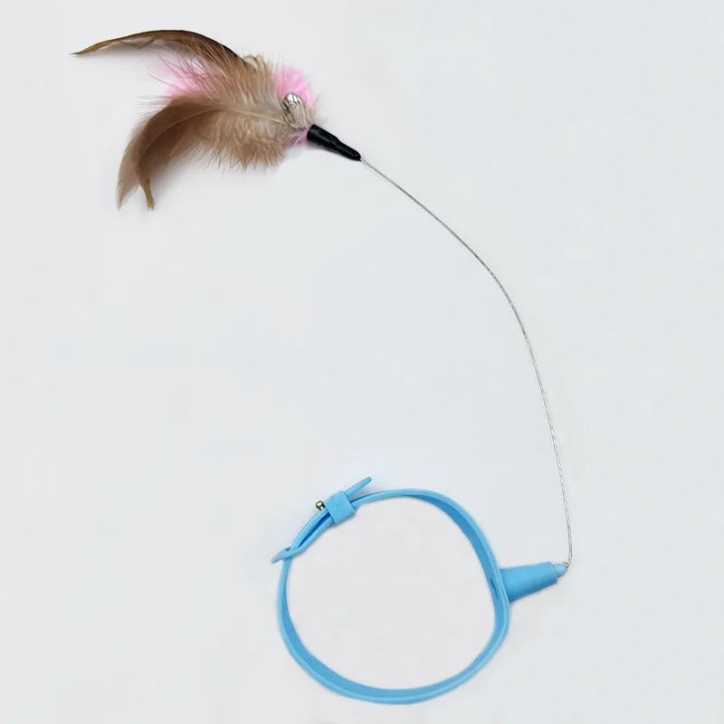 Interactive Tumbler Cat Feather Toy