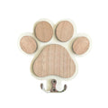Wooden Paw Print Leash Holder – Wall-Mounted Hook for Collars & Leads