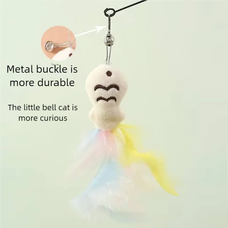 Interactive Tumbler Cat Feather Toy